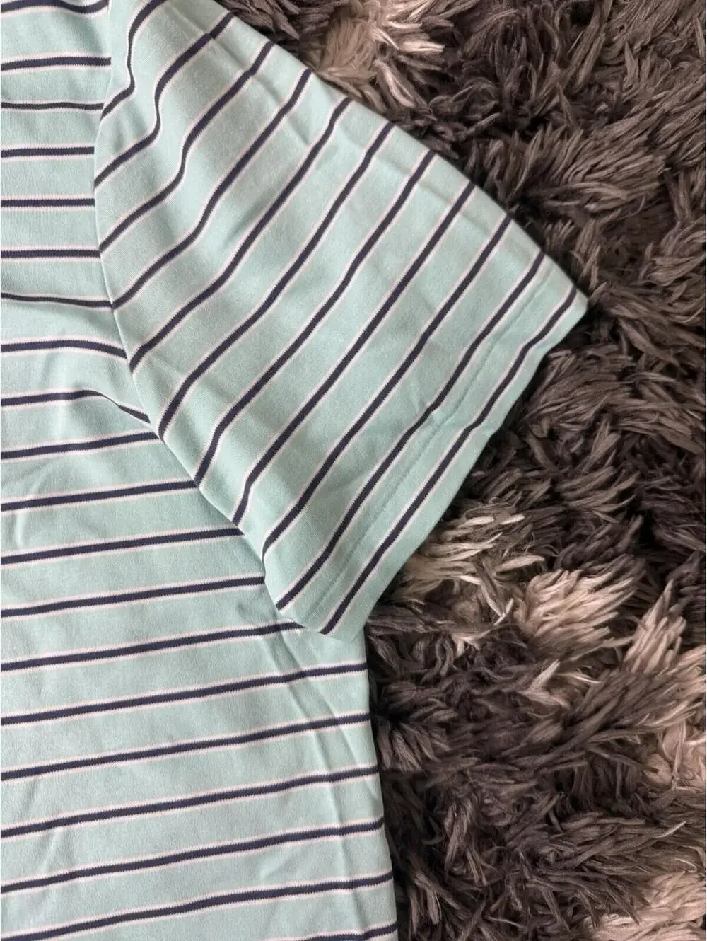 Polo Ralph Lauren Classic Fit Polo Shirt Men’s XL Teal Blue Striped Short Sleeve